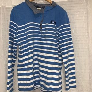 L.L. Bean Women’s Pullover Sweater 1/4 Snap Button